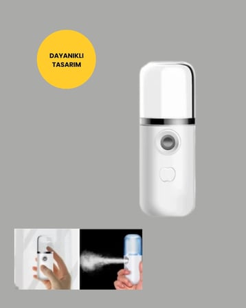 Mini Şarjlı Buhar Nemlendirici – Taşınabilir, Enerji Tasarruflu, Kablosuz Kullanım