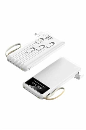 Hızlı Şarj Özellikli 20.000 Mah Dijital Göstergeli USB Girişli Android ve İOS Uyumlu Powerbank