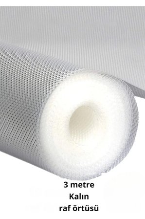 Premium 3 Metre Pıtırcıklı Kaydırmaz Şeffaf Raf Örtüsü Halı Kaydırmaz 45 CmX3M Kalın Kaliteli Folyo