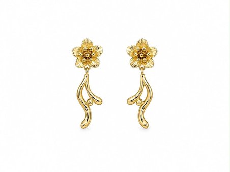 Xuping Jewelry Çiçekli küpe 