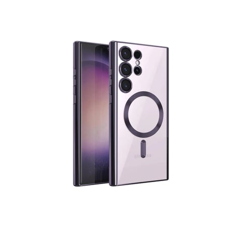 MEPA Najmaddin Samsung Galaxy S23 Ultra Kılıf Kross Magneticsafe Kapak - Mor Najmaddin