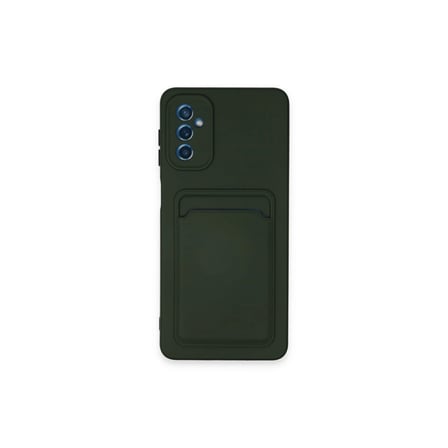MEPA Najmaddin Samsung Galaxy A14 4g Kılıf Kelvin Kartvizitli Silikon - Koyu Yeşil Najmaddin