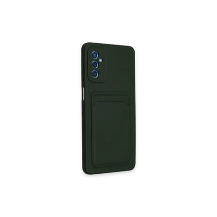 MEPA Najmaddin Samsung Galaxy A14 4g Kılıf Kelvin Kartvizitli Silikon - Koyu Yeşil Najmaddin