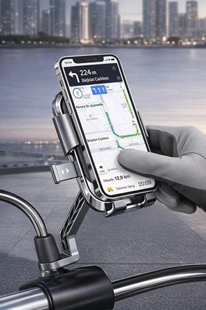 MEPA Najmaddin Xy- Motosiklet & Bisiklet Ayna Baglantılı Telefon Tutucu Najmaddin