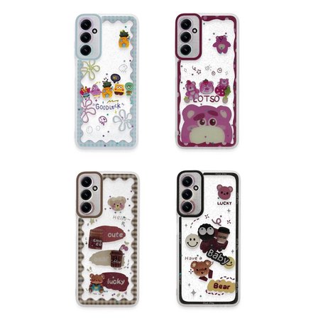 MEPA Najmaddin Samsung Galaxy A14 4g Kılıf Sweet Desenli Silikon Kapak - Şeffaf Najmaddin