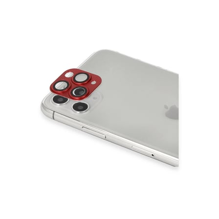 MEPA Najmaddin İphone 11 Pro Max Pers Alüminyum Kamera Lens - Kırmızı Najmaddin