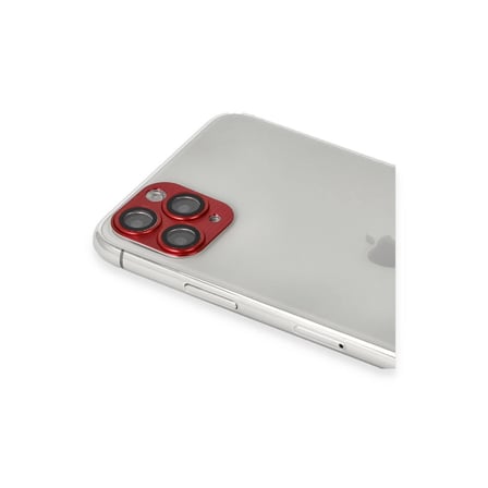 MEPA Najmaddin İphone 11 Pro Max Pers Alüminyum Kamera Lens - Kırmızı Najmaddin