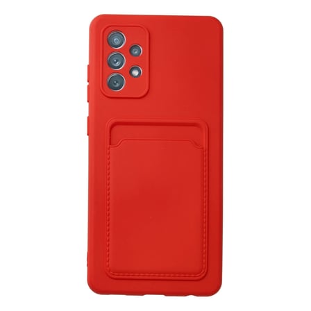 MEPA Najmaddin Samsung Galaxy A32 Kılıf Kelvin Kartvizitli Silikon - Kırmızı Najmaddin