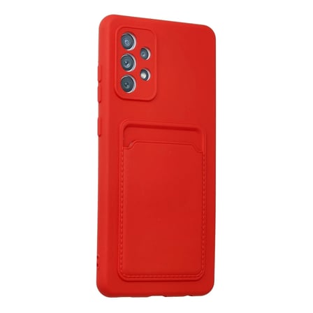 MEPA Najmaddin Samsung Galaxy A32 Kılıf Kelvin Kartvizitli Silikon - Kırmızı Najmaddin