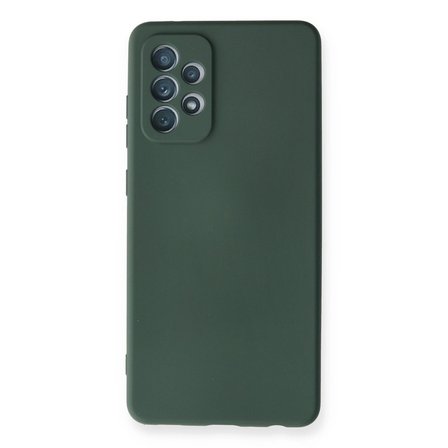MEPA Najmaddin Samsung Galaxy A Kılıf Nano İçi Kadife Silikon - Koyu Yeşil Najmaddin