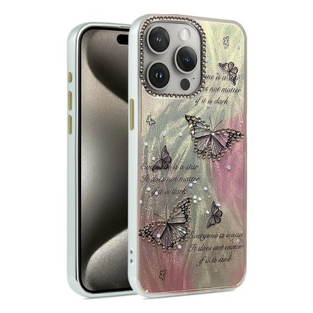MEPA Najmaddin İphone 15 Pro Max Kılıf Blade Aynalı Desenli Kapak - Desen 6 Najmaddin