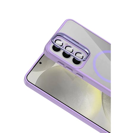 MEPA Najmaddin Joko Samsung Galaxy S25 Remim Lensli Magsafe Standlı Kapak - Lila Najmaddin
