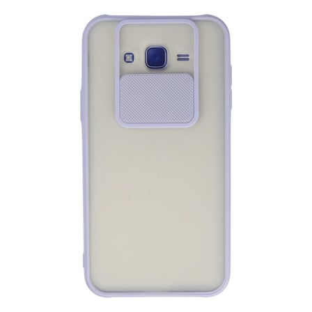 MEPA Najmaddin Samsung Galaxy J7 Kılıf Palm Buzlu Kamera Sürgülü Silikon - Lila Najmaddin