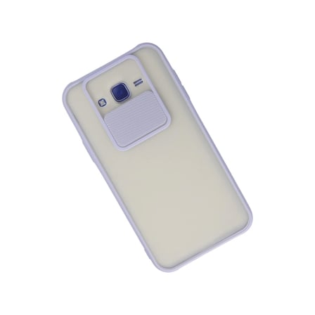 MEPA Najmaddin Samsung Galaxy J7 Kılıf Palm Buzlu Kamera Sürgülü Silikon - Lila Najmaddin