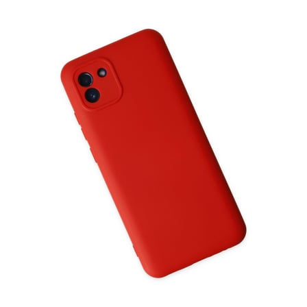 MEPA Najmaddin Samsung Galaxy A03 Kılıf Nano İçi Kadife Silikon - Kırmızı Najmaddin