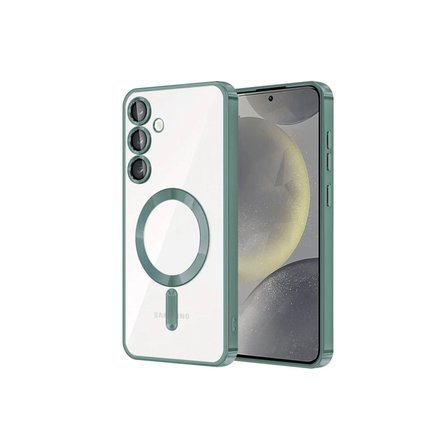 MEPA Najmaddin Samsung Galaxy S23 Plus Kılıf Kross Magneticsafe Kapak - Koyu Yeşil Najmaddin