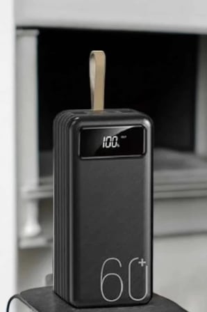 Hepsi Powerbank 60.000 MAH 4 Portlu Uzun Şarj Süreli Dijital Göstergeli Najmaddin