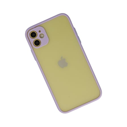 Bez iPhone 11 Kılıf Montreal Silikon Kapak - Mor Najmaddin