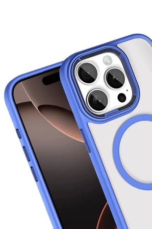 Bez iPhone 15 Pro Max Magsafe Kapak - Mavi Najmaddin