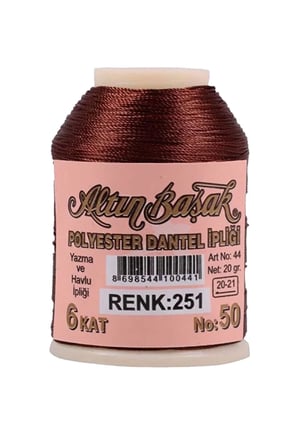 Tedar 3 Adet Altınbaşak Oya ve Dantel İpi 20 gr - Royaleks - No: 251 Najmaddin