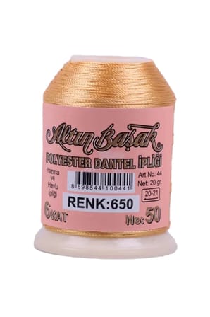 Tedar Altınbaşak Oya ve Dantel İpi 20 gr - Royaleks - No: 650 Najmaddin