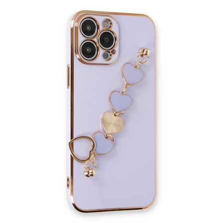Bez iPhone 14 Pro Kılıf Esila Silikon - Lila Najmaddin