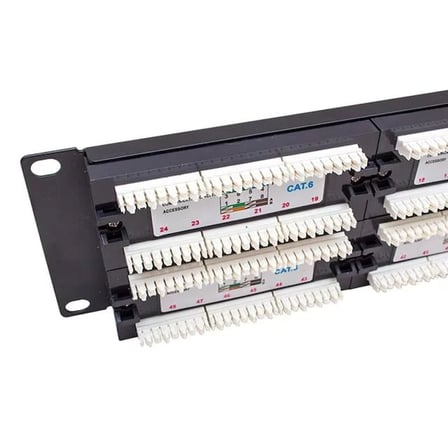 Sh Powermaster Pm-18501 48 Port Utp Cat6 Patch Panel Najmaddin