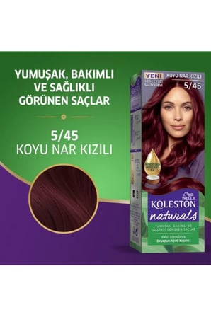 Tedar Naturals Saç Boyası Koyu Nar Kızılı 5/45 2x Paket Najmaddin