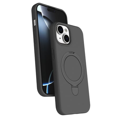 Bez iPhone 15 Plus Regal Magsafe Standlı Kapak - Titan Gri Najmaddin