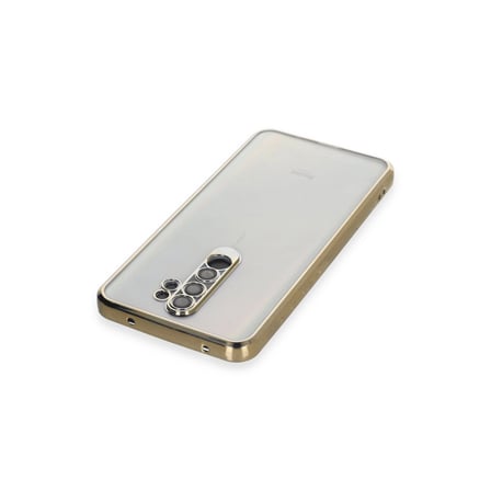 MEPA Najmaddin Xiaomi Redmi Note 8 Pro Kılıf Razer Lensli Silikon - Gold Najmaddin