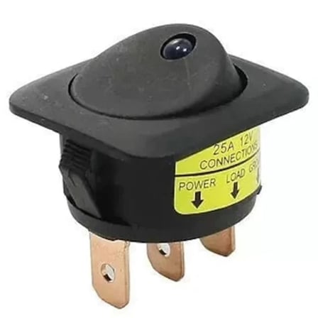 Sh Powermaster Ic-132d Işıklı 3 Pinli 12 Volt 25 Amper Açma-kapama Anahtarı Kırmızı Najmaddin