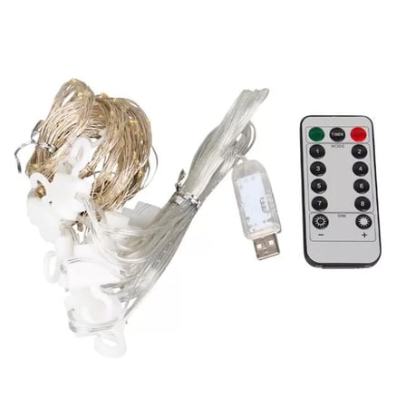 Sh Winnboss Ekl-11 300 Günışığı Ledli Peri Motifli 3x3 Perde Dekoratif Aydınlatma 8 Modlu Usb 5vdc Kumandalı Najmaddin