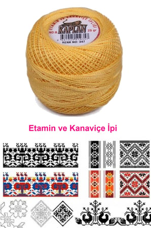 Tedar Kaplan Etamin Ve Kanaviçe İpi 8 No Kod/Renk: 347 - Royaleks Najmaddin