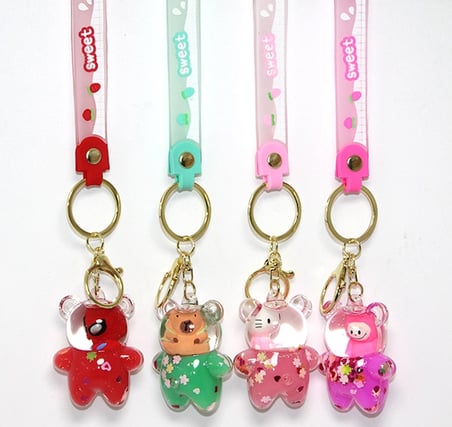 MEPA Najmaddin Sulu Silikon Anahtarlık Spiderman, Labubu,kapibara, Hello Kitty Alk5283 Najmaddin