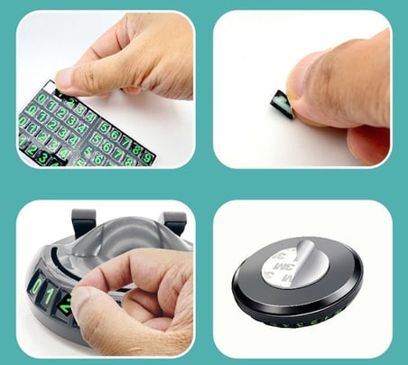 Ticaret 360° Dönebilen Yapışkanlı Numaratörlü Araç Telefon Tutucu Najmaddin