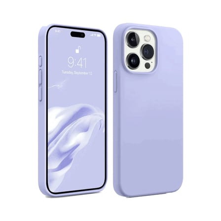 Bez iPhone 15 Pro Kılıf First Silikon - Lila Najmaddin