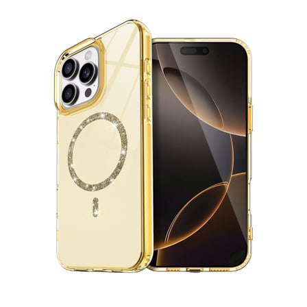 Bez iPhone 15 Pro Max Live Diamond Magsafe Kapak - Sarı Najmaddin