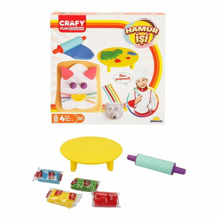 Ticaret Crafy Hamur İşi Oyun Hamuru Seti 200 g 6 Parça Najmaddin