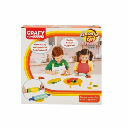 Ticaret Crafy Hamur İşi Oyun Hamuru Seti 200 g 6 Parça Najmaddin