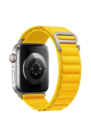 Sh Newface Apple Watch 38mm Mountain Kordon - Sarı Najmaddin