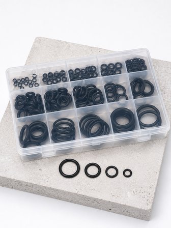 Mey Mey İthalat 225 PCS O-Ring Conta Seti Profesyonel Tamir, Bakım ve Sızdırmazlık Çözümü Najmaddin