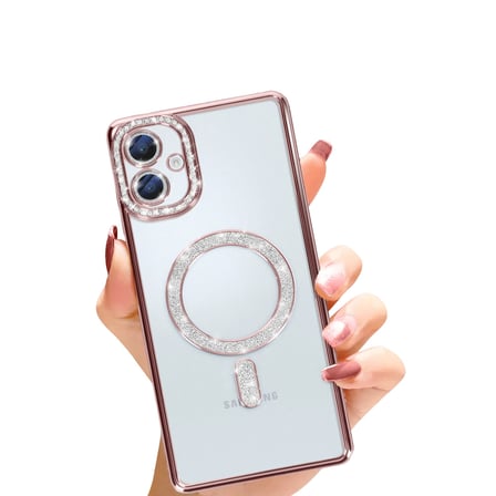 Bez Galaxy A06 Joke Simli Magneticsafe Kılıf - Pembe Najmaddin