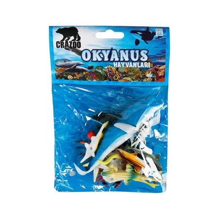Ticaret Okyanus Hayvanları Poşetli Hayvan Oyun Seti Najmaddin