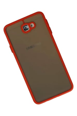 Mey Mey İthalat  Samsung Galaxy J7 Prime Kılıf Montreal Silikon Kapak - Kırmızı Najmaddin