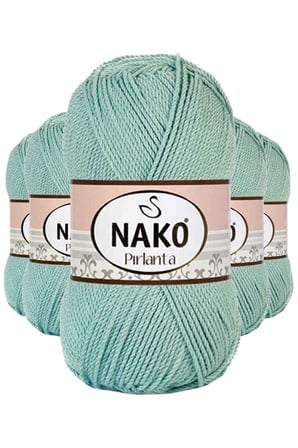 Tedar 5 Adet Pırlanta Amigurumi El Örgü İpi Yünü Çağla Yeşili 12297 Najmaddin