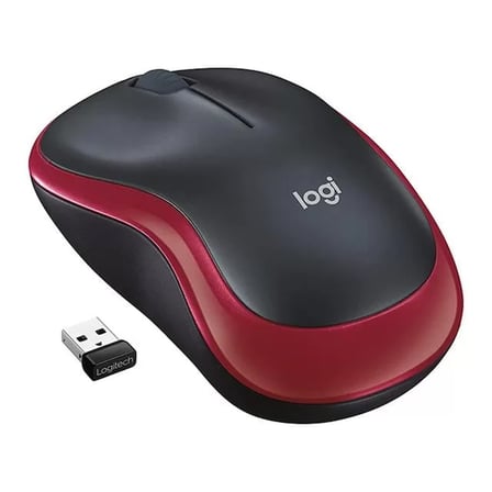 Sh Logitech M185 Kablosuz Kırmızı Mouse Najmaddin