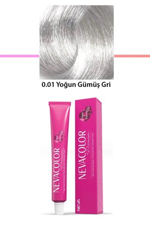 Tedar Premium 0.01 Yoğun Gümüş Gri - Kalıcı Krem Saç Boyası 50 g Tüp Najmaddin