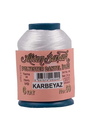 Tedar 3 Adet Altınbaşak Oya ve Dantel İpi 20 gr - Royaleks - No: K.BEYAZ - 027 - 335 Najmaddin
