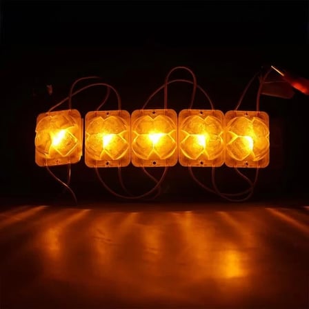 Sh Powermaster Pm-14715 12 Volt 2 Watt Sarı Yanıp Sönen Çakar 4333-3030 Modül Led 43x33x28mm Najmaddin
