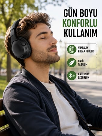 Karg 3.2 Cm Sürücülü Ergonomik Kablosuz Kulaklık Najmaddin